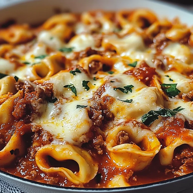 Beefy Tortellini Bake
