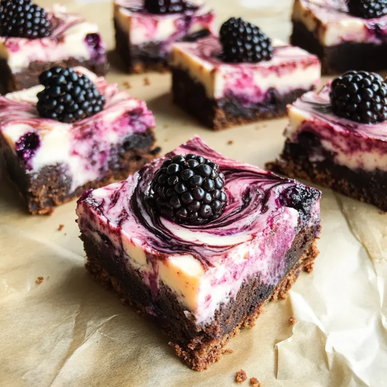 Blackberry Cheesecake Brownies