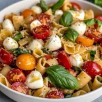 Bruschetta Pasta Salad With Mini Mozzarella Balls