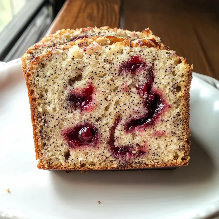 Cherry Almond Poppyseed Quick Bread