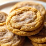 Chewy Pumpkin Snickerdoodle Cookies