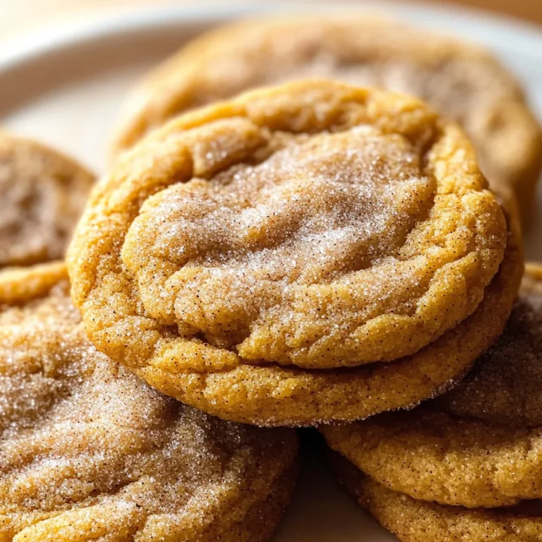 Chewy Pumpkin Snickerdoodle Cookies