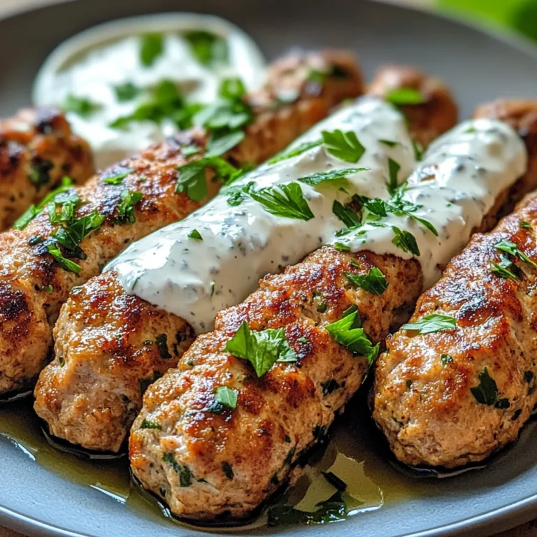 Chicken Kofta with Garlic Yogurt Sauce Recipe: A Must-Try!