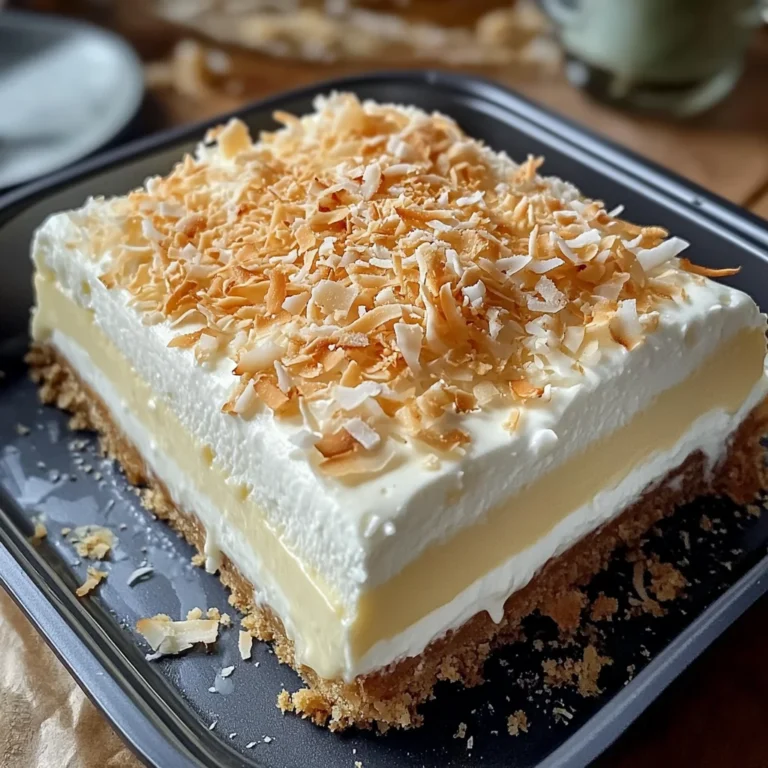 Coconut Cream Lush: A Creamy, No-Bake Dessert for Every Occasion
