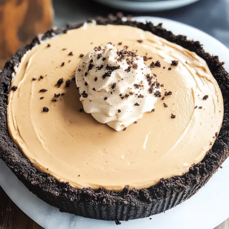 Creamy Coffee Pie Recipe (No Bake, 6 Ingredients)