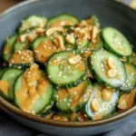 Cucumbers in Spicy Peanut Sauce