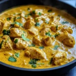 Easy Homemade Chicken Korma with Flatbread or Rice