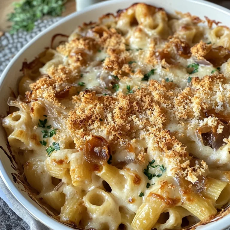French Onion Soup Pasta Recipe