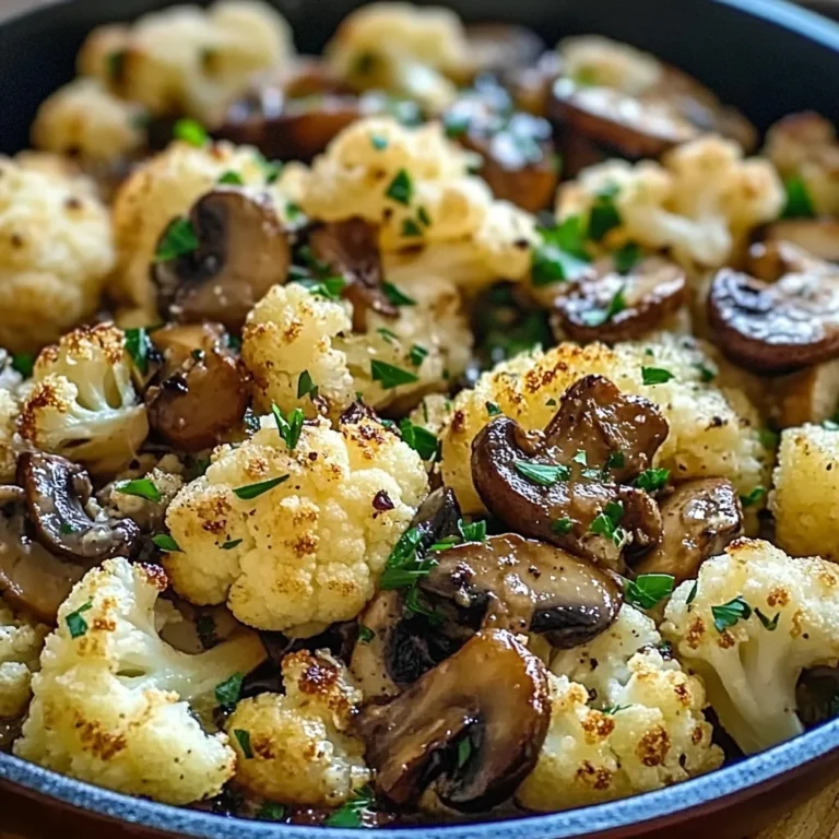 Garlic Cauliflower Mushroom Skillet: Quick & Delicious Dish