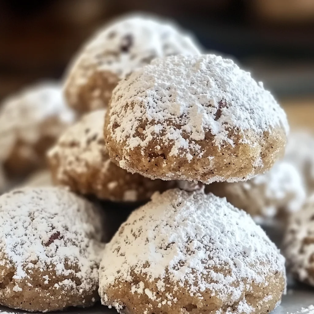 Gingerbread Snowball Cookies
