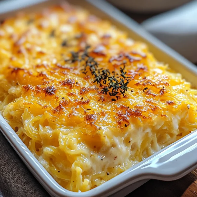 Healthy Spaghetti Squash Au Gratin