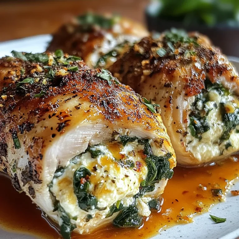 Herbed Ricotta Stuffed Chicken Rolls