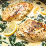 Lemon Parmesan Spinach Chicken
