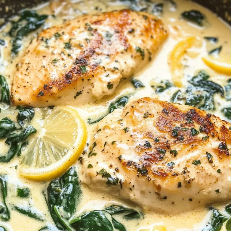 Lemon Parmesan Spinach Chicken