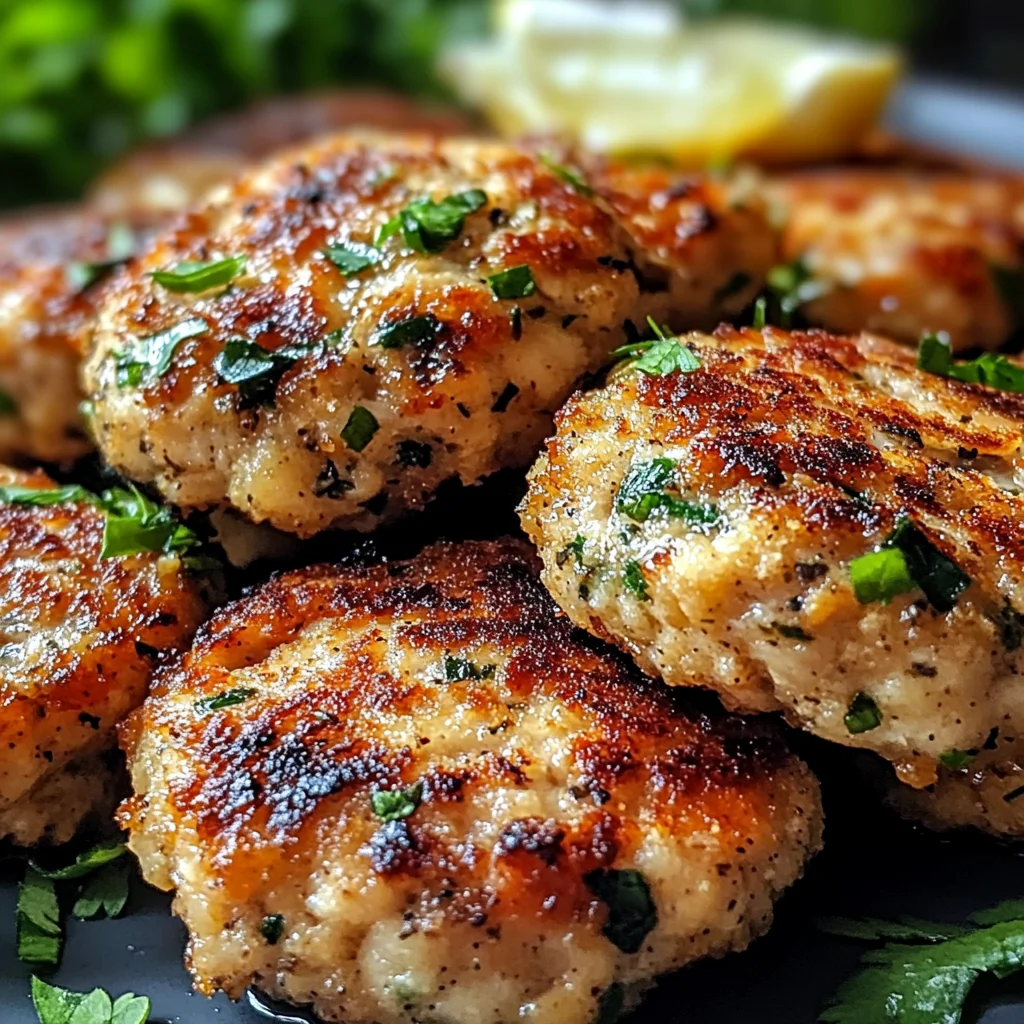 Mediterranean Chicken Patties