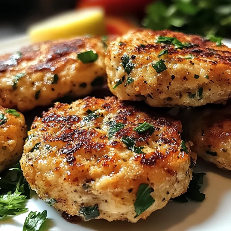 Mediterranean Chicken Patties