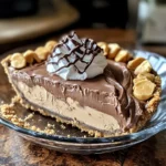 No-Bake Cream Cheese Peanut Butter Pie with Chocolate Whipped Cream