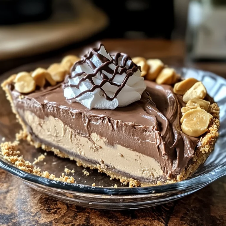 No-Bake Cream Cheese Peanut Butter Pie with Chocolate Whipped Cream