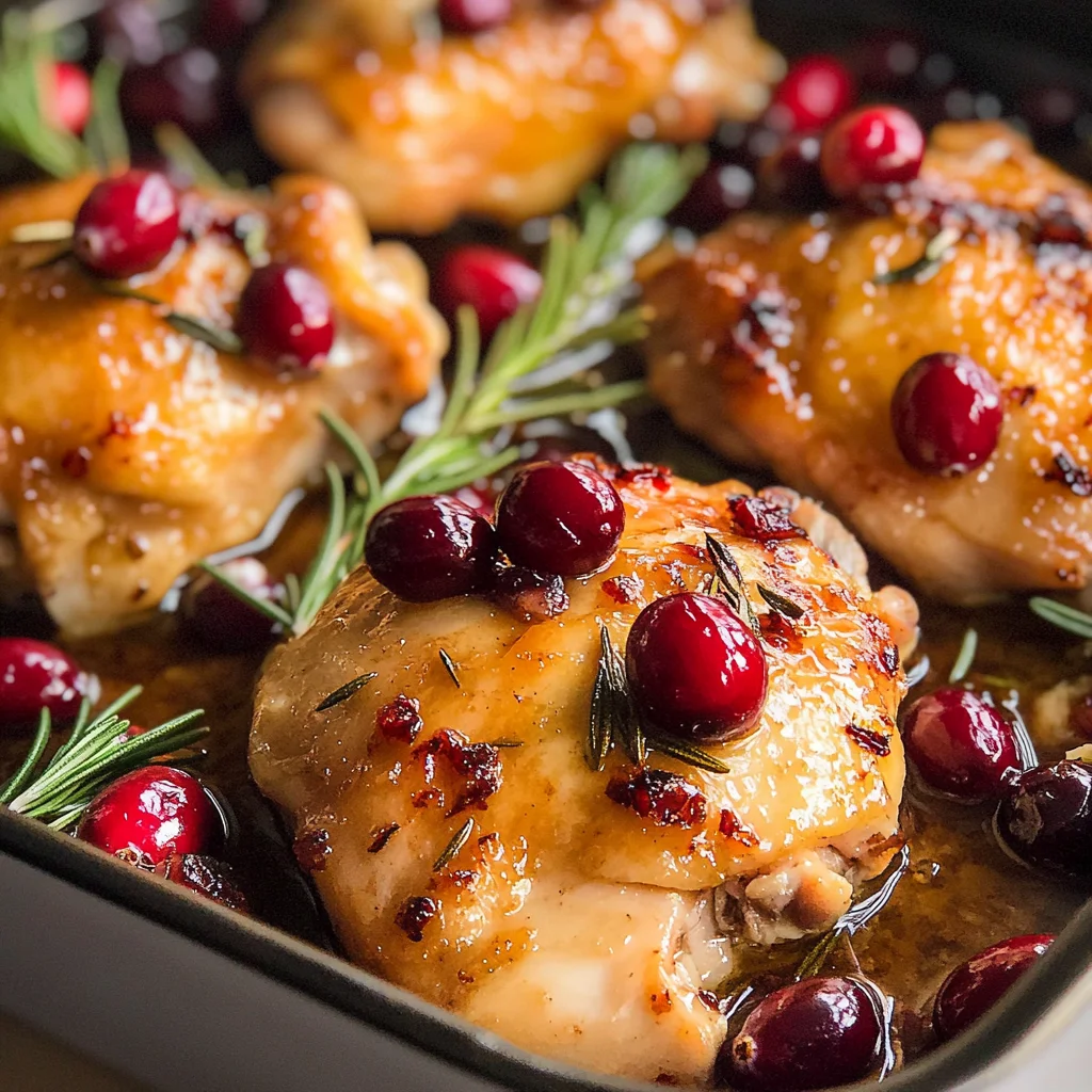 One-Pan Cranberry Rosemary Chicken