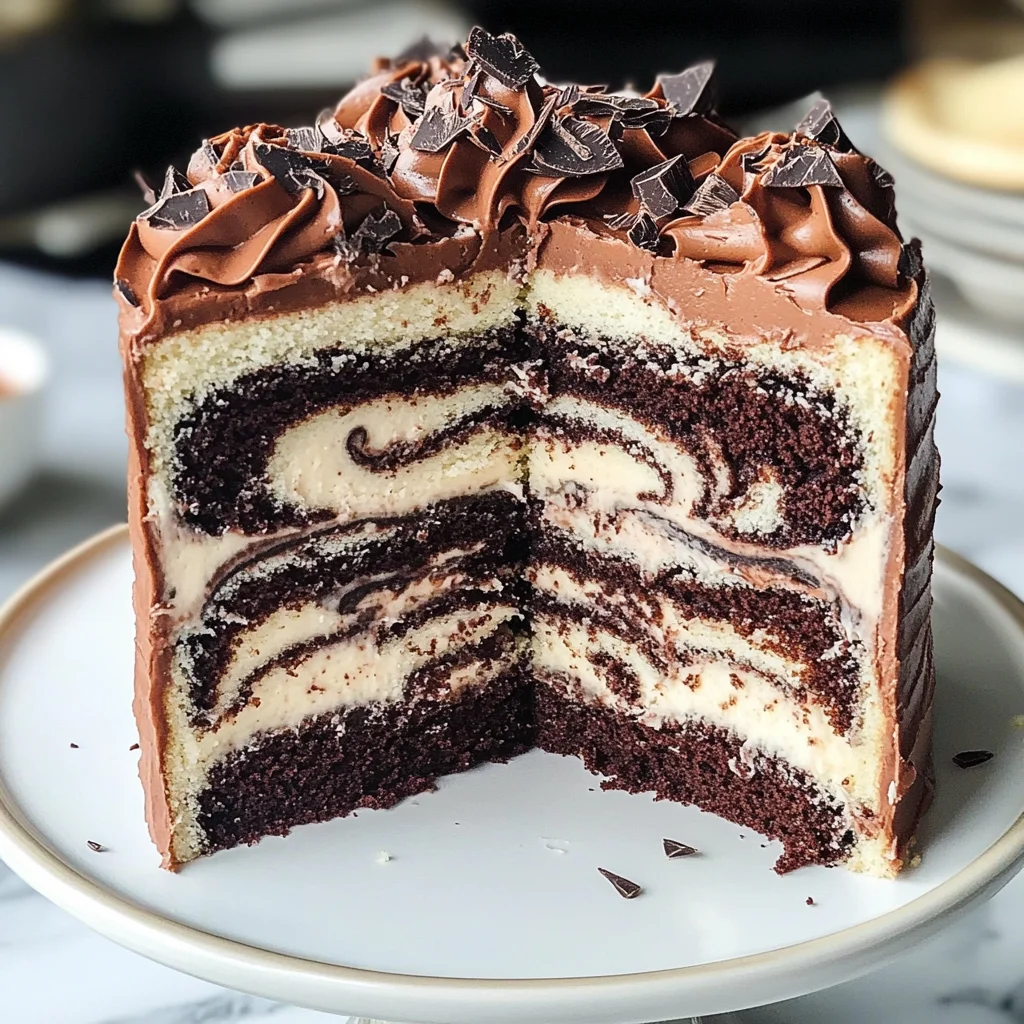 Perfect Marble Cake with Chocolate Buttercream: The Ultimate Swirled Dessert
