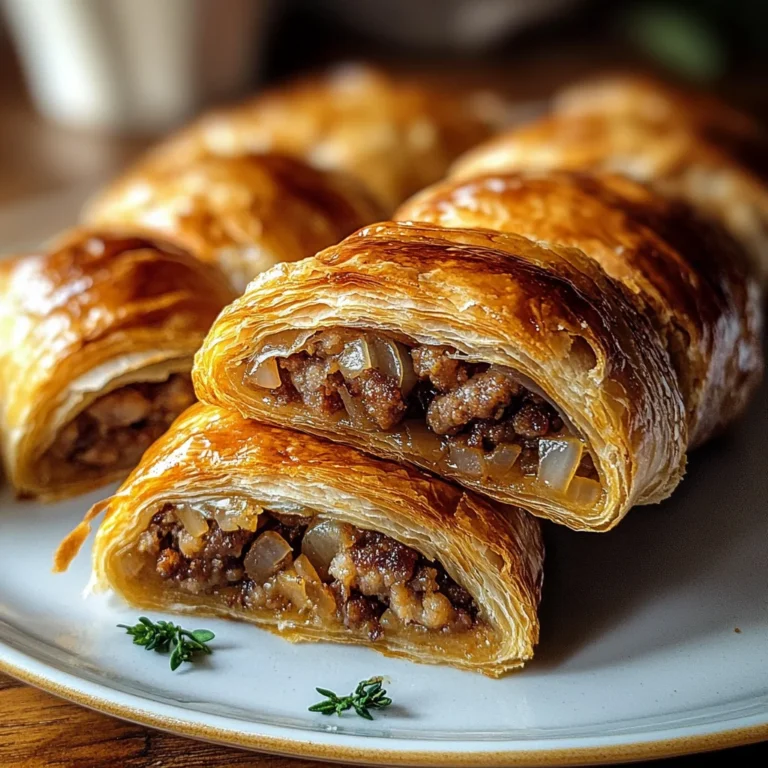 Savory French Onion Sausage Rolls