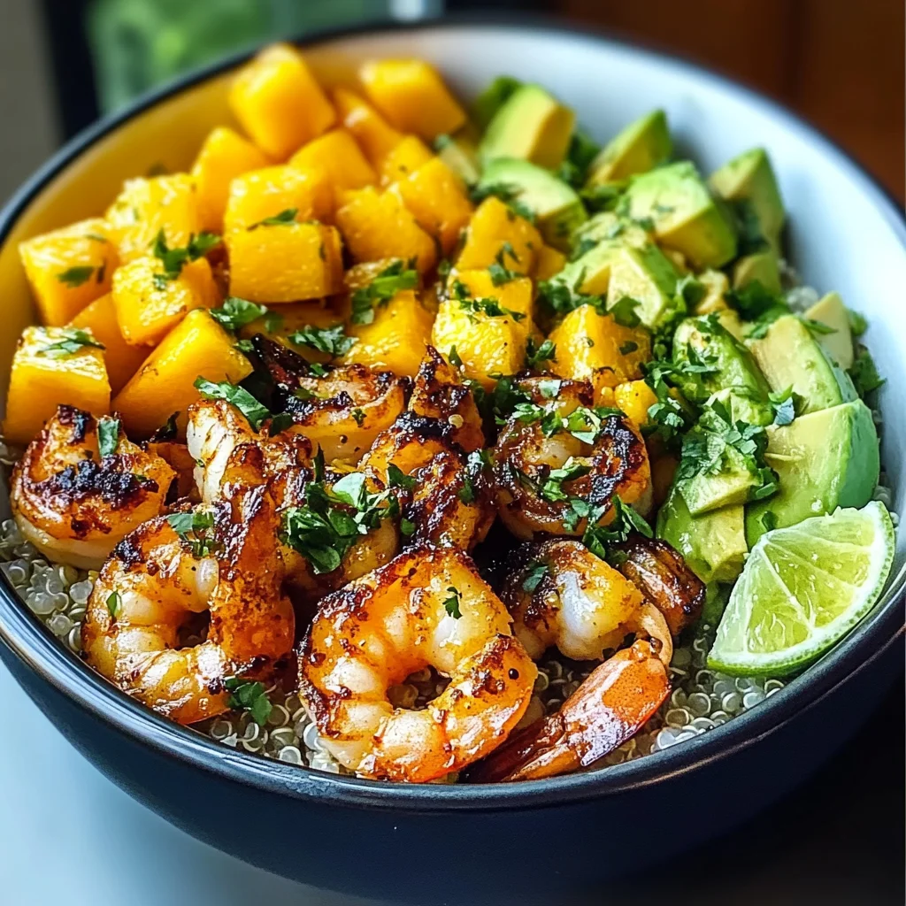 Shrimp Avocado Mango Bowls