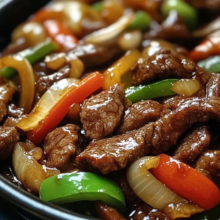 Sizzling Chinese Pepper Steak with Onions