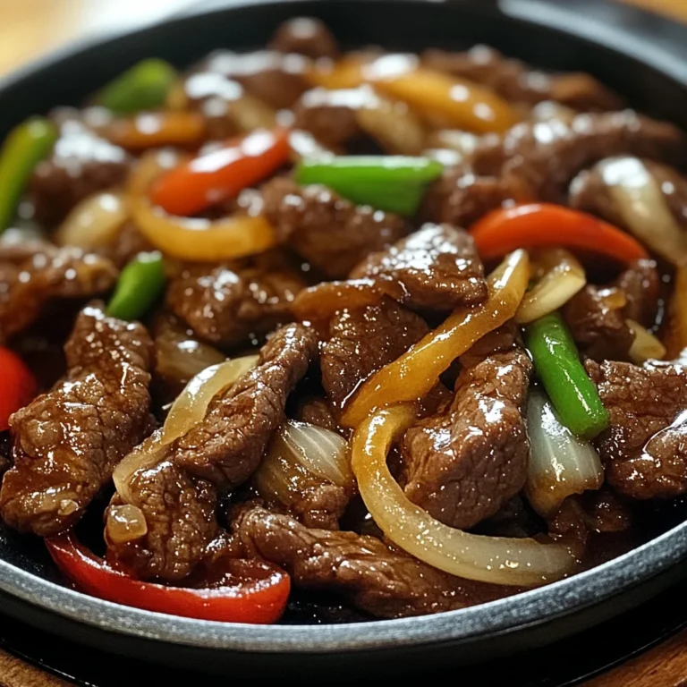 Sizzling Chinese Pepper Steak with Onions