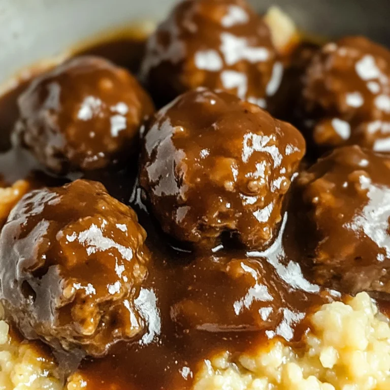 Tasty Slow Cooker Salisbury Steak Meatballs Recipe