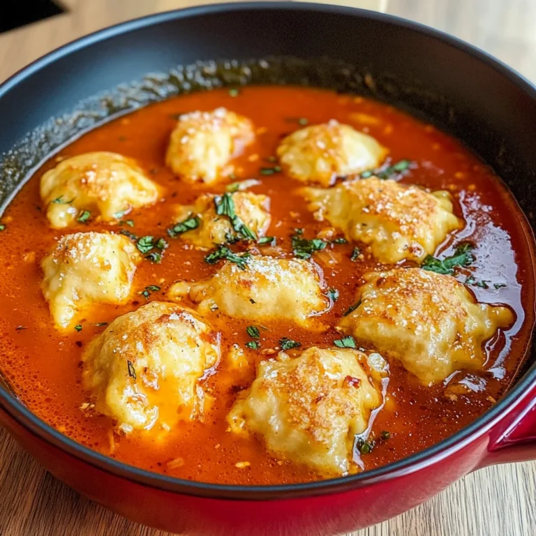 Tomato Dumpling Soup