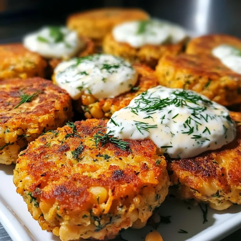 Ultimate Mediterranean Lemon Chickpea Patties with Yogurt Sauce