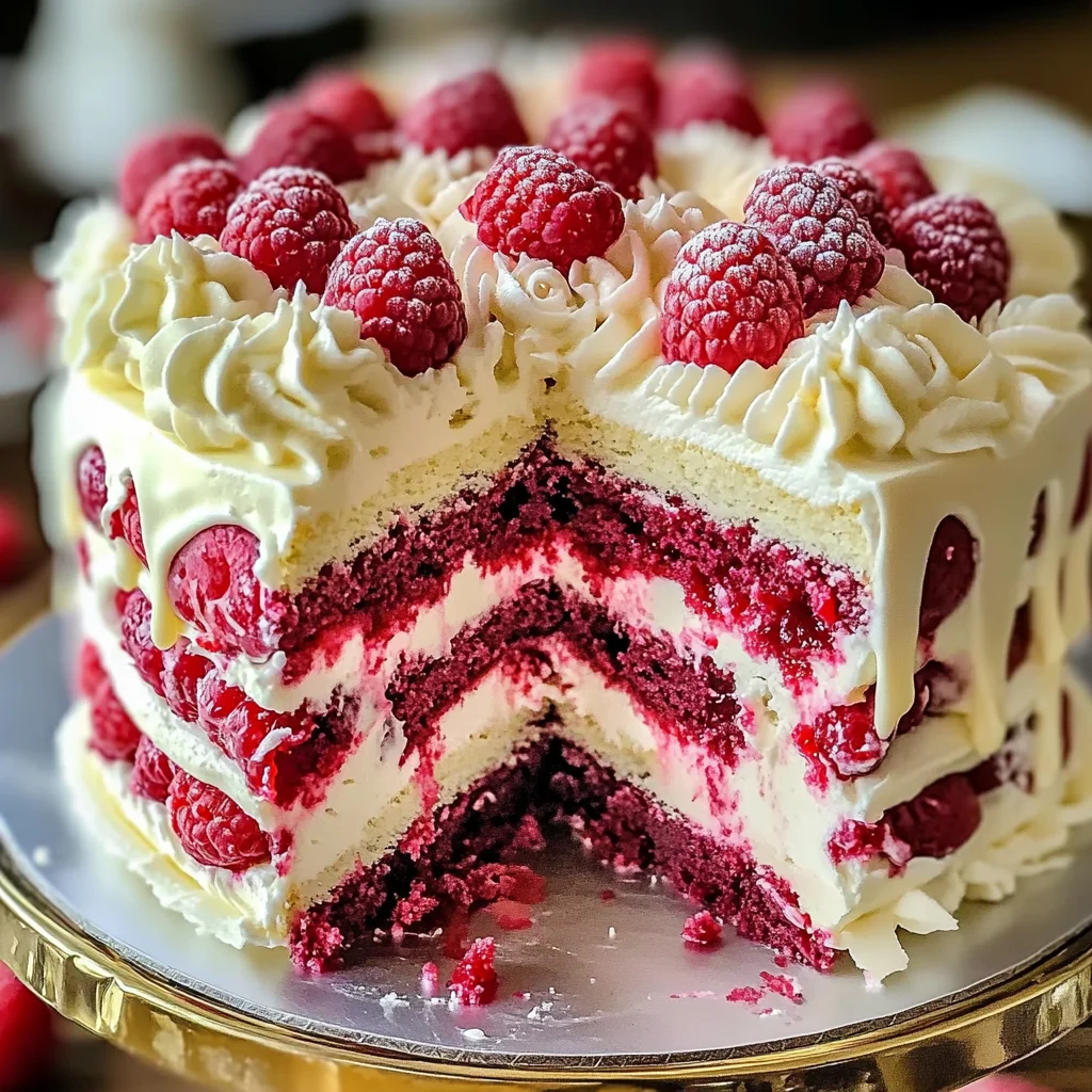 White Chocolate Raspberry Dream Cake : A Heavenly Dessert