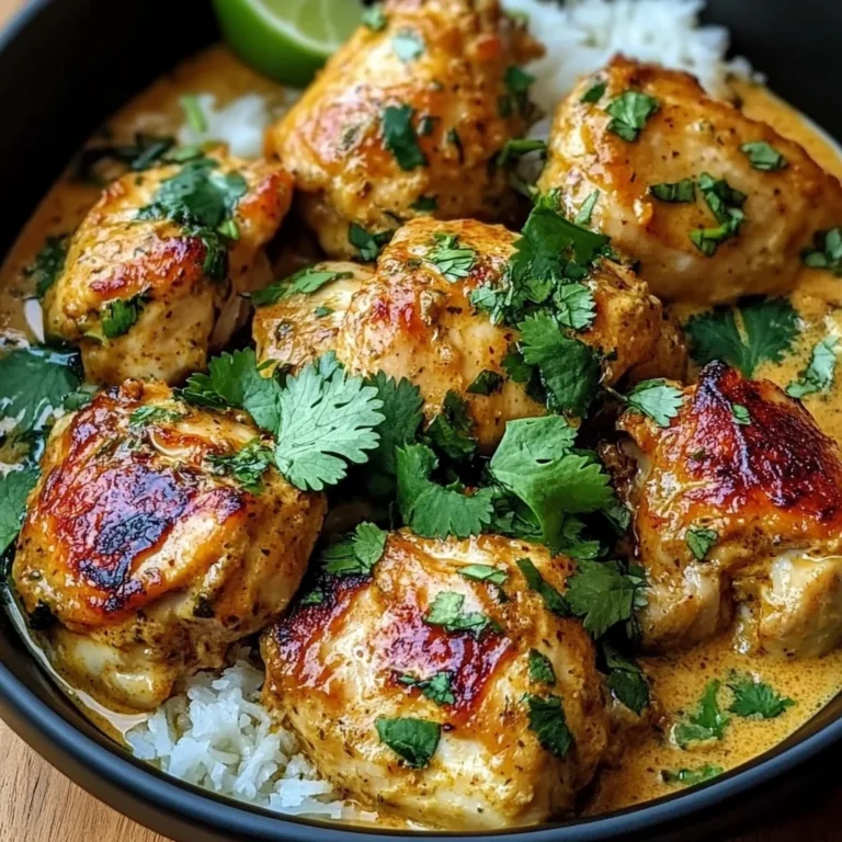 Baked Coconut Chili Chicken Thighs