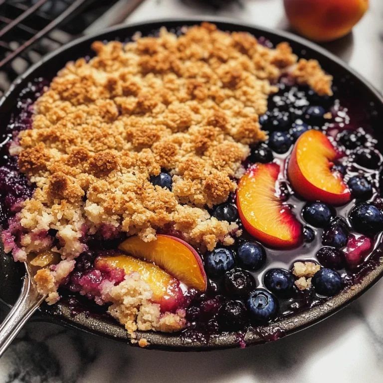 Blueberry Peach Crumble