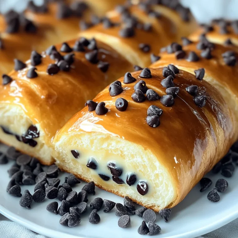 Chocolate Chip Vanilla Custard Brioches