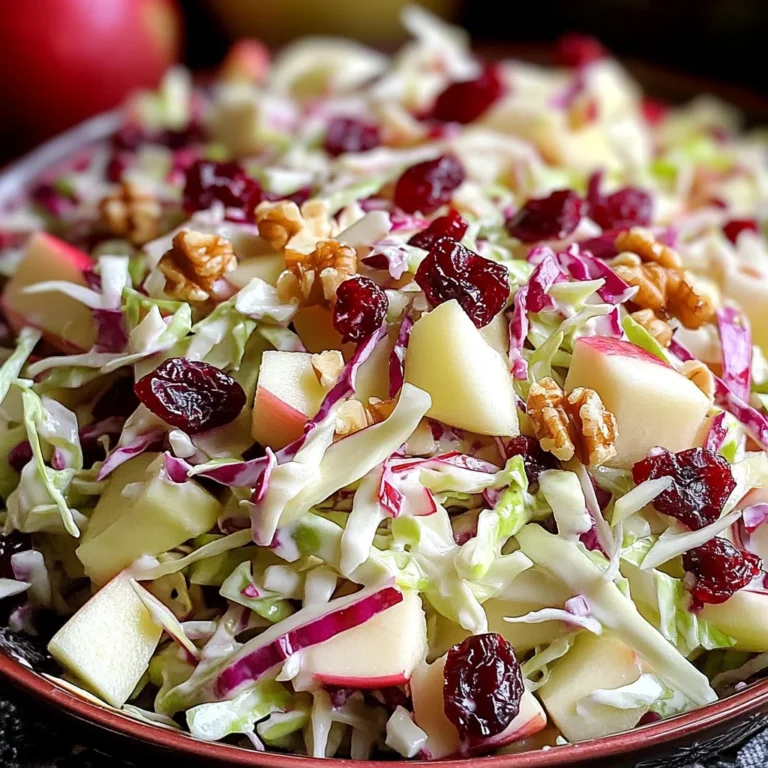 Cranberry Apple Coleslaw: A Delicious & Healthy Recipe