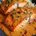 Creamy Roasted Red Pepper Salmon Recipe - Delicious & Easy