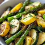 Flavorful Asparagus with Zucchini and Squash