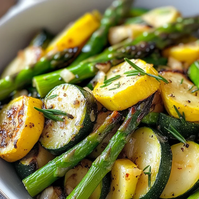 Flavorful Asparagus with Zucchini and Squash