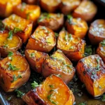 Garlic Butter Roasted Sweet Potatoes: A Delicious and Easy Recipe
