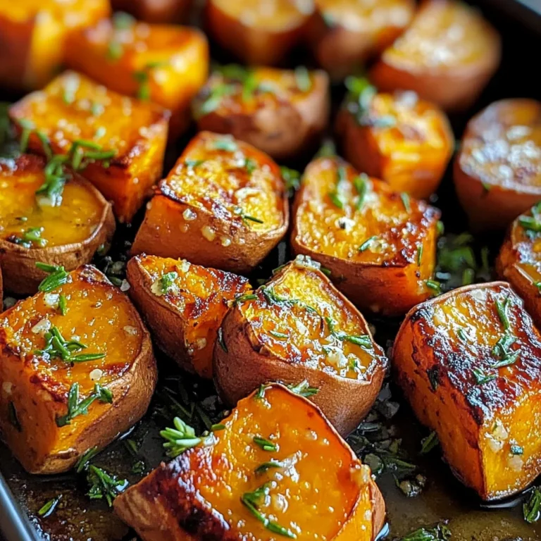 Garlic Butter Roasted Sweet Potatoes: A Delicious and Easy Recipe