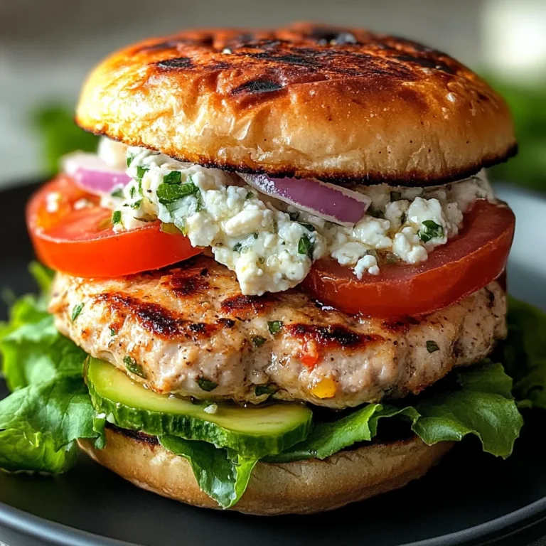 Greek Chicken Burgers