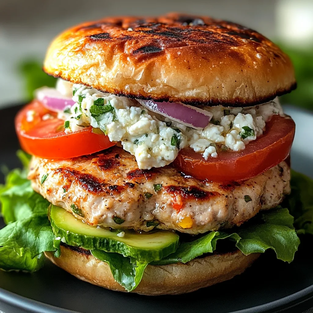 Greek Chicken Burgers
