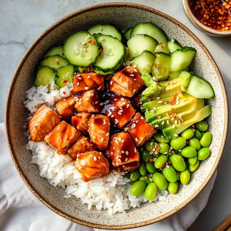 Honey Sriracha Salmon Bowls
