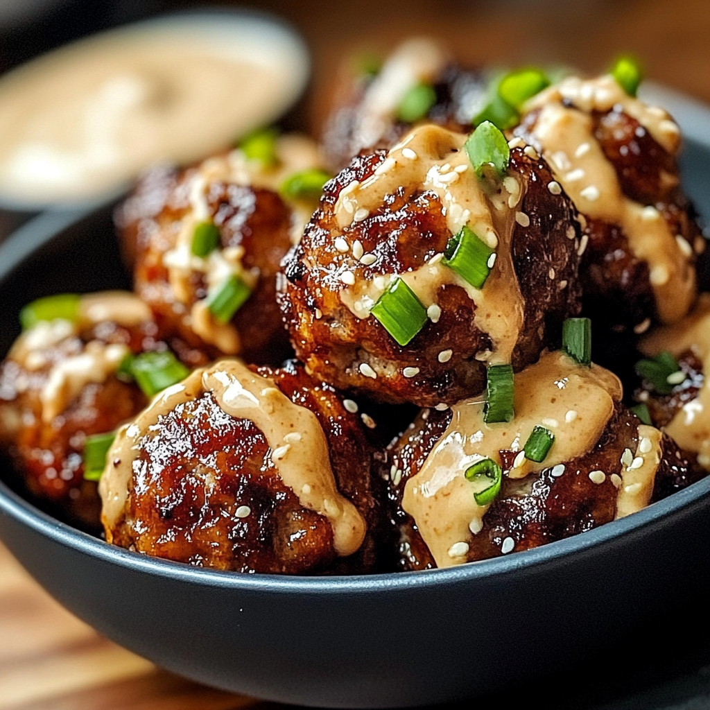 Korean BBQ Meatballs with Spicy Mayo Dip: A Flavor-Packed Beginner-Friendly Recipe