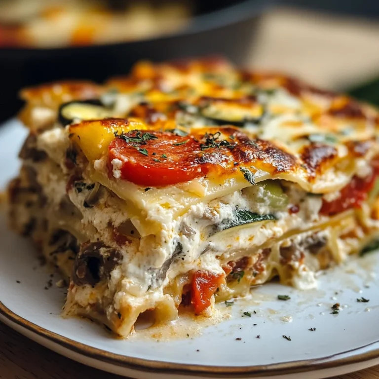 Loaded Veggie White Lasagna