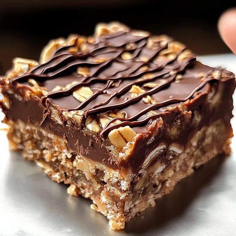 No Bake Chocolate Oatmeal Bars