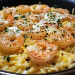 One Pan Parmesan Orzo with Shrimp