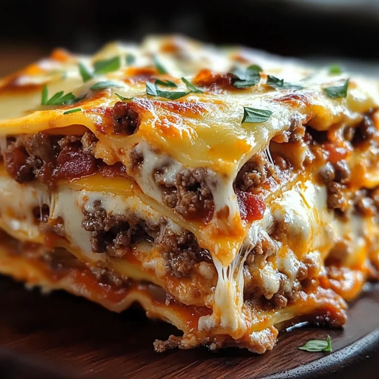 Parmesan Garlic Turkey Bacon Cheeseburger Lasagna Recipe
