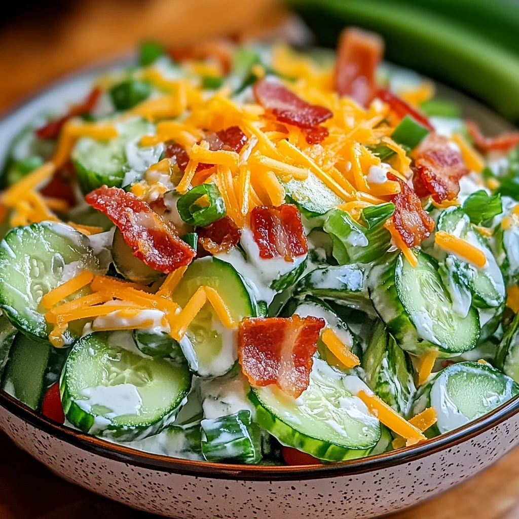 Refreshing Cucumber Ranch Crack Salad Recipe